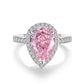 09 [BETXEU JEWELRY]  Pink S925 8A High carbon Ring collection