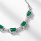 228 [BETXEU]  S925 silver colorful green necklace