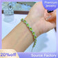 185【BETXEU】S925 Peridot green bracelet Ethnic