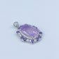 88【BETXEU】Liliana's Starlight S925 White Go ld Plated Lavender Pendant 15*20mm Chain Not Included