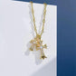 239 [BETXEU] S925 Double cross necklace