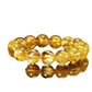 213[BETXEU ] brazilian blonde crystal bracelet men's yellow hair crystal citrine bracelet